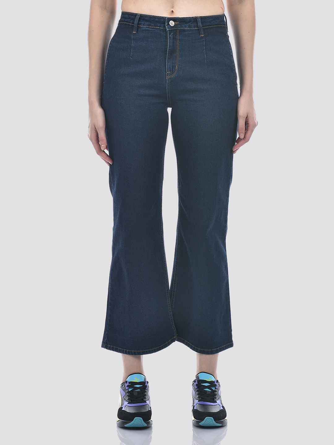 Numero Uno Women Mid-Wash Wide-Leg Sustainable Jeans